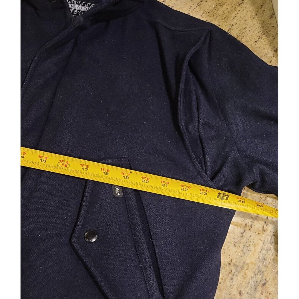 MEMBERS ONLY Lined Wool Jacket SIZE 40 Blue Vintage Zip Front - Picture 10 of 12